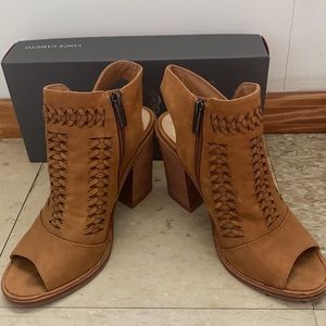 Vince Camuto Peep Toe Heeled Bootie